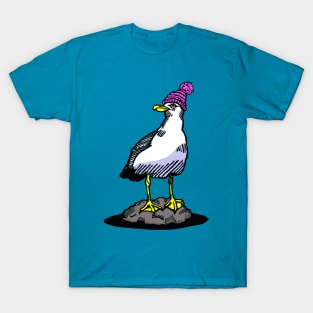 The Bobble Hatted Seagull T-Shirt